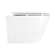 AZARIO Унитаз подвесной SONGO 360х520х365 безободковый, система смыва "Скрытое Торнадо", с быстросъемным сиденьем "Микролифт" (AZ-5180T-WHT) AZ-5180T-WHT