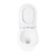 AZARIO Унитаз подвесной SONGO 360х520х365 безободковый, система смыва "Скрытое Торнадо", с быстросъемным сиденьем "Микролифт" (AZ-5180T-WHT) AZ-5180T-WHT