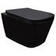AZARIO Унитаз подвесной Cascad-Black 360х520х365 безободковый, система смыва "скрытое Торнадо", с быстросъемным сиденьем "Микролифт", черный матовый (AZ-2303A-MB) AZ-2303A-MB
