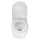 AZARIO Унитаз подвесной SERENATA 360х485х35 безободковый, система смыва "Скрытое Торнадо", с быстросъемным сиденьем "Микролифт" (AZ-5101T-WHT) AZ-5101T-WHT