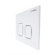 AZARIO Кнопка смыва NEW-TS механическая, двойной смыв, квадратные кнопки, ABS пластик, белый (AZ-ABS-002-W) AZ-ABS-002-W