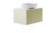 ASTRA-FORM Тумба подвесная М-40 80см 1ящ цв RAL1013 мат./волна, раковина Атрия бел гл., столешница Solid бел гл. 4631177713576