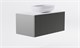ASTRA-FORM Тумба подвесная М-40 100см 1ящ цв NCS S 3502-y мат./волна, раковина Атрия бел гл., столешница Solid бел гл. 4631177713262