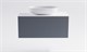 ASTRA-FORM Тумба подвесная М-40 100см 1ящ цв NCS S 3005-R80B мат./волна, раковина Атрия бел гл., столешница Solid бел гл. 4631177713286