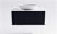 ASTRA-FORM Тумба подвесная М-40 100см 1ящ цв RAL7024  мат./волна, раковина Атрия бел гл., столешница Solid бел гл. 4631177713309