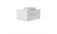 ASTRA-FORM Тумба подвесная Шарм 70см 1ящ  цв белый мат. с раковиной Шарм бел гл. и столешницей Solid бел гл. 4631177713378