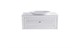ASTRA-FORM Тумба подвесная Шарм 90см 1ящ  цв белый мат. с раковиной Шарм бел гл. и столешницей Solid бел гл. 4631177713675
