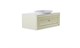 ASTRA-FORM Тумба подвесная Шарм 100см 1ящ  цв RAL1013 мат. с раковиной Шарм бел гл.и столешницей Solid бел гл. 4631177713712