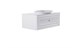 ASTRA-FORM Тумба подвесная Шарм 100см 1ящ  цв белый мат. с раковиной Шарм бел гл. и столешницей Solid бел гл. 4631177713736