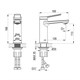 ROSSINKA RS20 Смеситель для раковины монолитный (RS20-11) RS20-11