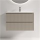 SANCOS Тумба подвесная Snob R 790х390х500, c двумя ящиками оснащенными доводчиками, Beige Soft , арт.SNR80/39CE SNR80/39CE