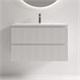 SANCOS Тумба подвесная Snob R 790х390х500, c двумя ящиками оснащенными доводчиками, Bianco, арт.SNR80/39W SNR80/39W