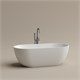 SANCOS Акриловая ванна Leaf 1700x800x580, отдельностоящая, овальная, с каркасом, со сливом-переливом, донным клапаном "сlick-сlack", белый, арт. FB20 FB20