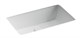 CERAMICA NOVA Раковина встраиваемая снизу Era 525x345x175мм, c отверстием слива - перелива белый, арт.CN15004 CN15004