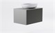 ASTRA-FORM Тумба подвесная М-40 80см 1ящ NCS S 3502-y мат./волна, раковина Атрия бел гл, столешница Solid в цвете 4631177714764