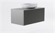 ASTRA-FORM Тумба подвесная М-40 90см 1ящ NCS S 3502-y мат./волна, раковина Атрия бел гл, столешница Solid в цвете 4631177714825