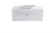 ASTRA-FORM Тумба подвесная Шарм 90см 1ящ белый матовый, раковина Шарм бел глянец и столешницей Solid бел матовый 4631177715112