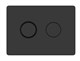 CERSANIT Кнопка ACCENTO CIRCLE для AQUA пневматическая пластик черный матовый A63839