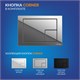 CERSANIT Комплект CARINA XL DPL EO slim инсталляция AQUA 40 SMART M кнопка CORNER пластик пластик хром глянцевый A69310