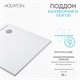 AQUATON Душевой поддон из литьевого мрамора Калифорния М 100х100 квадратный белый 1A739636CA010 1A739636CA010
