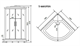 TIMO T-6601 PDS душевая кабина 100*100*220 T-6601PDS