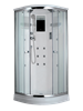 TIMO Lux T-7709 NEW душевая кабина 90*90*225, турецкая баня хамам, стульчик прозрачный T-7709NEW-T-STUN-T-CH/C