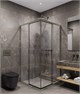 TIMO Душевой угол TKSS-100/13C-8, раздвиж 1000*1000*2000, проф никель, стекло проз 8 мм T37