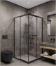 TIMO Душевой угол TKSS-90/03C-8, раздвиж 900*900*2000, проф черный, стекло проз 8 мм T40