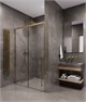 TIMO Душевая дверь TDSS-150/17C-8R, раздвиж 1500*2000, проф мат золото, стекло проз 8 мм T55R