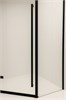 TIMO Душевой угол TTSSP-90/03C-8, распаш 900*900*2000, проф черный, стекло проз 8 мм T70