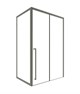 TIMO Душевая дверь TDSS-120/13C-8L, раздвиж 1200*2000, проф никель + торцевое стекло TSS-1000/13C-8 1000*2000, проф никель T48L+T61