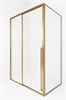 TIMO Душевая дверь TDSS-140/17C-8R, раздвиж 1400*2000, проф матовое золото + торцевое стекло TSS-900/17C-8 900*2000, проф матовое золото T54R+T62