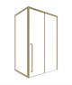 TIMO Душевая дверь TDSS-150/17C-8L, раздвиж 1500*2000, проф матовое золото + торцевое стекло TSS-1000/17C-8 1000*2000, проф матовое золото T55L+T63