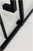 TIMO Душевая дверь TDSS-140/03C-8R, раздвиж 1400*2000, проф черный + торцевое стекло TSS-1000/03C-8 1000*2000, проф черный T58R+T65