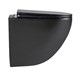 AZUMA Primavera Унитаз подвесной черный Торнадо 3.0, фарфор, с быстросъемным сиденьем микролифт AZU-093T-UR3-GB