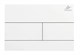 AZUMA Slim13 Кнопка для инсталляции AZU013.01 белая глянец, пластик AZU013.01