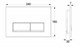 AZUMA Linia16 Кнопка для инсталляции Azuma Linia15 AZU015.02 хром глянец пластик AZU015.02