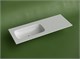CERAMICA NOVA Grace Раковина накладная чаша слева без отв под смеситель 1210x457x137 белый CN7020wx CN7020wx