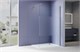 AQUATEK Душевая перегородка Walk In 90см, с держателем 1200мм, профиль оружейная сталь, стекло прозрачное+матовое, закаленное AQ.WI.090.3GM