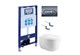 AQUATEK SET АЛЬТАИР cm-050 4в1 (рама INS-0000025 +крепление KKI-0000002 +кнопка KDI-0000050 +унитаз AQ1980-00 +тонкое сиденье с механиз) SET AQUATEK АЛЬТАИР cm-050 4в1