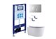 AQUATEK SET ЕВРОПА New-068 4в1 (рама INS-0000025 +крепление KKI-0000002 +кнопка KDI-0000068 +унитаз AQ1106L-00 +тонкое сиденье с механиз) SET AQUATEK ЕВРОПА New-068 4в1