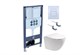 AQUATEK SET ЕВРОПА-INSP02 4в1 (рама INSP-0000002+крепёжKKI-0000002+панел смыва PNN-0000001+унитаз ЕВРОПА AQ1900T-00 с тонким сиденьем soft-close) SET AQUATEK ЕВРОПА-INSP02 4в1