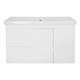 AZARIO Комплект Тумба KANTRI 100/2 1005х455х870 подвесная, дверь с раковиной Фостер 100, белый глянец (CS00097258) CS00097258