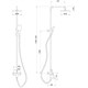 ABBER Душевая стойка Weiss Insel AF8016BL с изливом, черный матовый AF8016BL