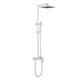 ABBER Душевая стойка Daheim AF8220WL без излива, белая матовая AF8220WL