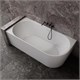 ABBER Ванна из искусственного камня Stein AS9651 L белая матовая AS9651 L