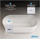 ABBER Акриловая ванна AB9444MW белая матовая AB9444MW
