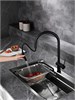 AQUAme AQM9901MB  Cucina Смеситель для кухни с выдвижным U-образным изливом,черный матовый AQM9901MB