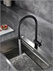 AQUAme AQM9901MB  Cucina Смеситель для кухни с выдвижным U-образным изливом,черный матовый AQM9901MB