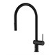 AQUAme AQM9901MB  Cucina Смеситель для кухни с выдвижным U-образным изливом,черный матовый AQM9901MB